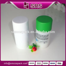 SRS PP Gel-Stick-Rohr Verpackung für Hautpflege und 15g 50g 75g leere Stick Deodorant Kunststoff-Flasche